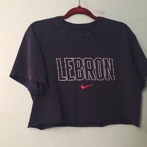Vintage Cropped LeBron Nike Tee